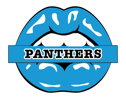 Carolina Panthers Lips Logo iron on paper